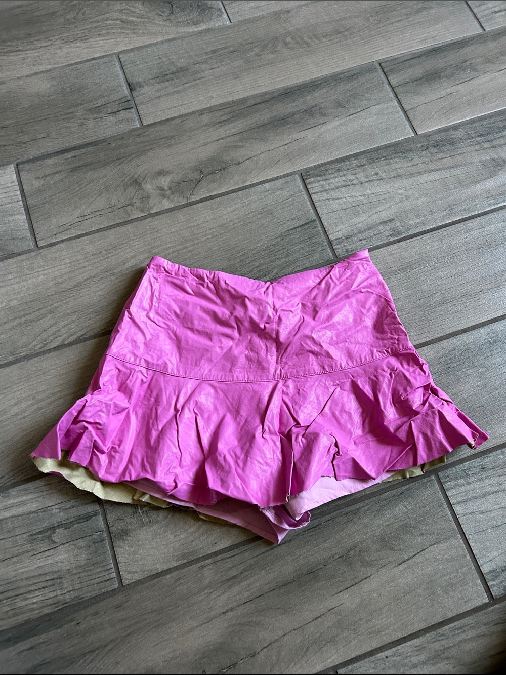 Cotton Candy Bright Pink Ruffle Skort